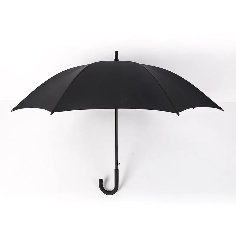 Double-grooved long-handled umbrella