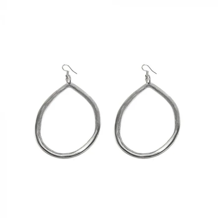 EARRINGS IRREGULAR OVALS AL17351