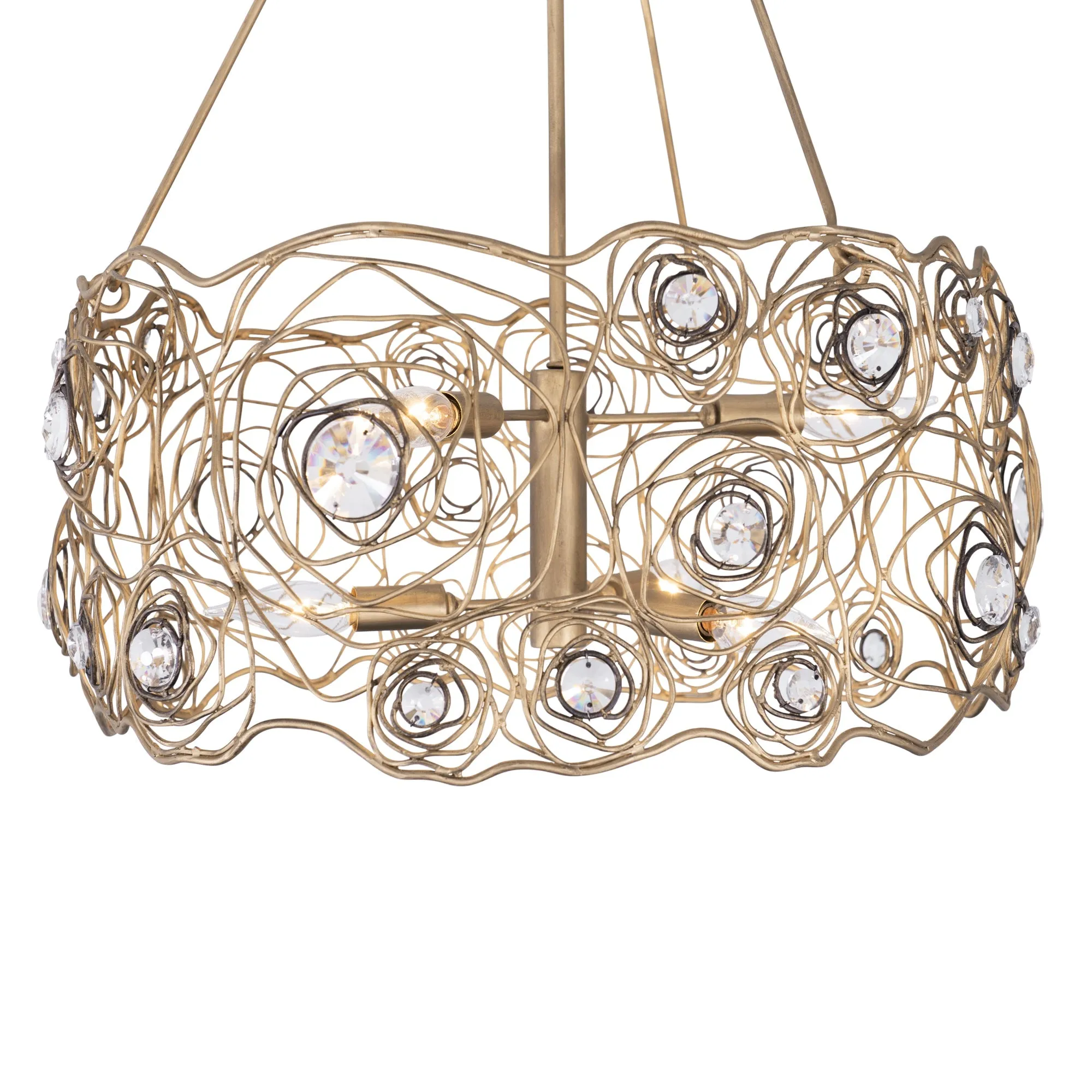 Ethereal Rose 500C06HGOB 6-Light Chandelier - Havana Gold Ombre