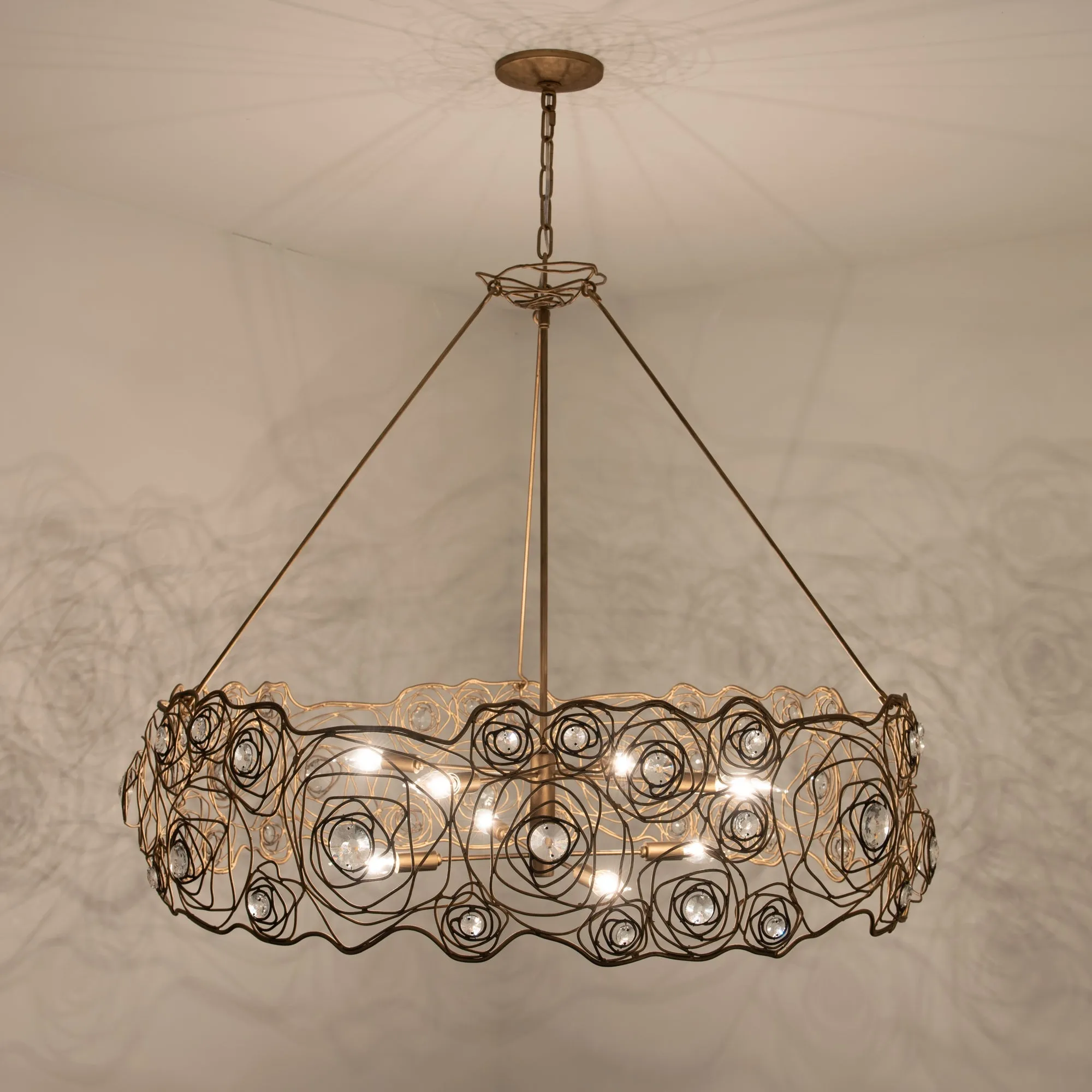 Ethereal Rose 500C08HGOB 8-Light Chandelier - Havana Gold Ombre