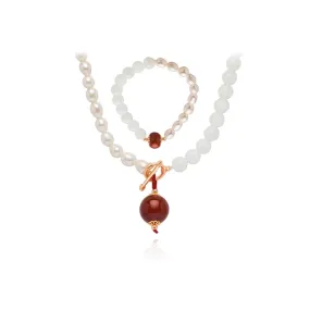 Freshwater Pearl with Agate Gift Set