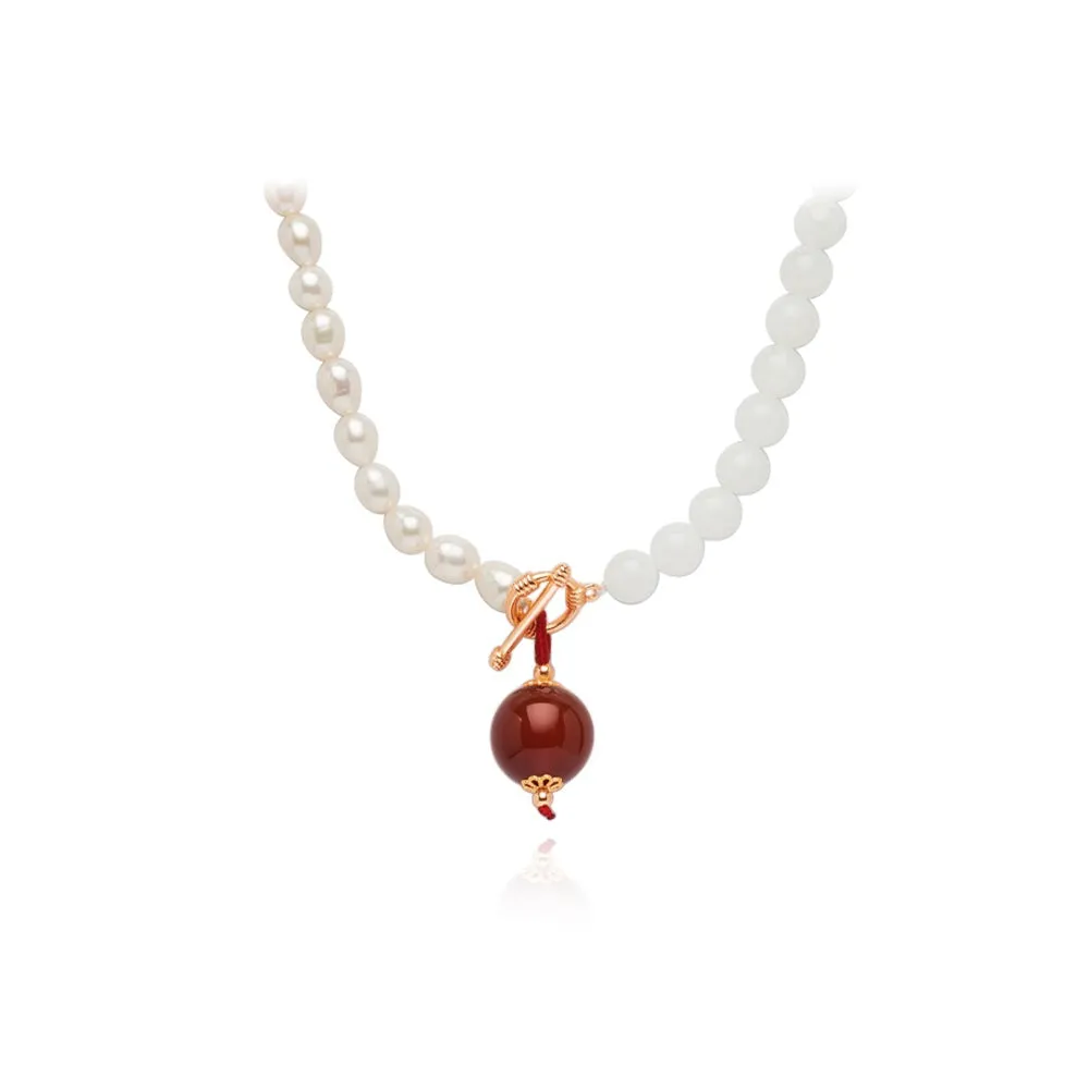 Freshwater Pearl with Agate Gift Set