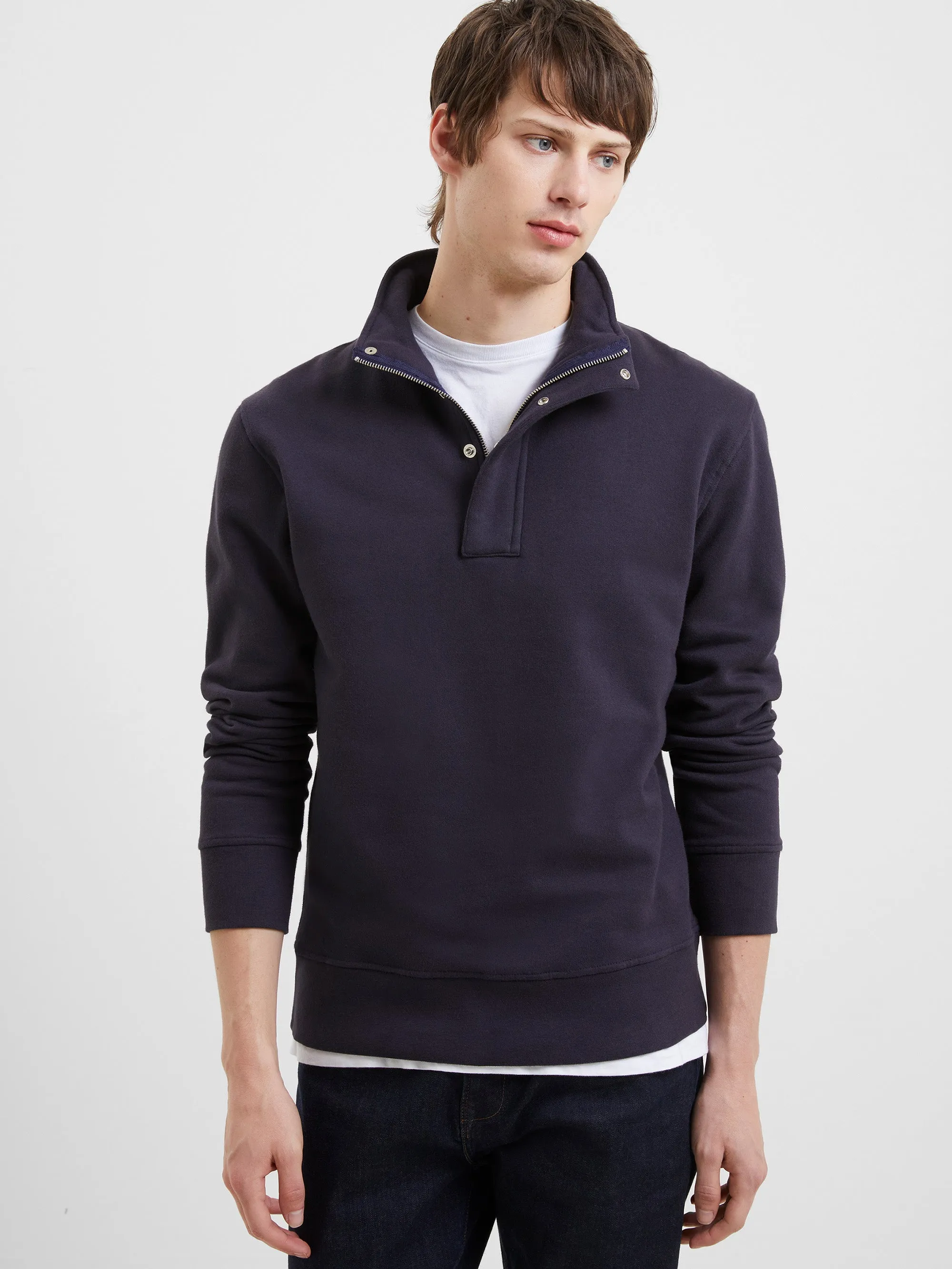 Funnel Half Zip Sweater