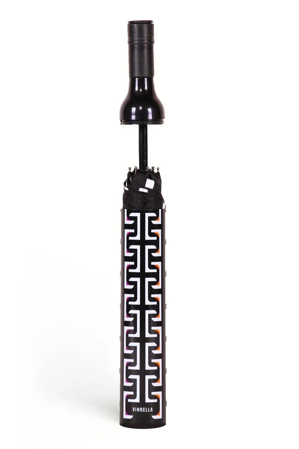 Geometric Black Bottle Umbrella