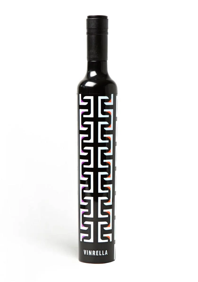 Geometric Black Bottle Umbrella