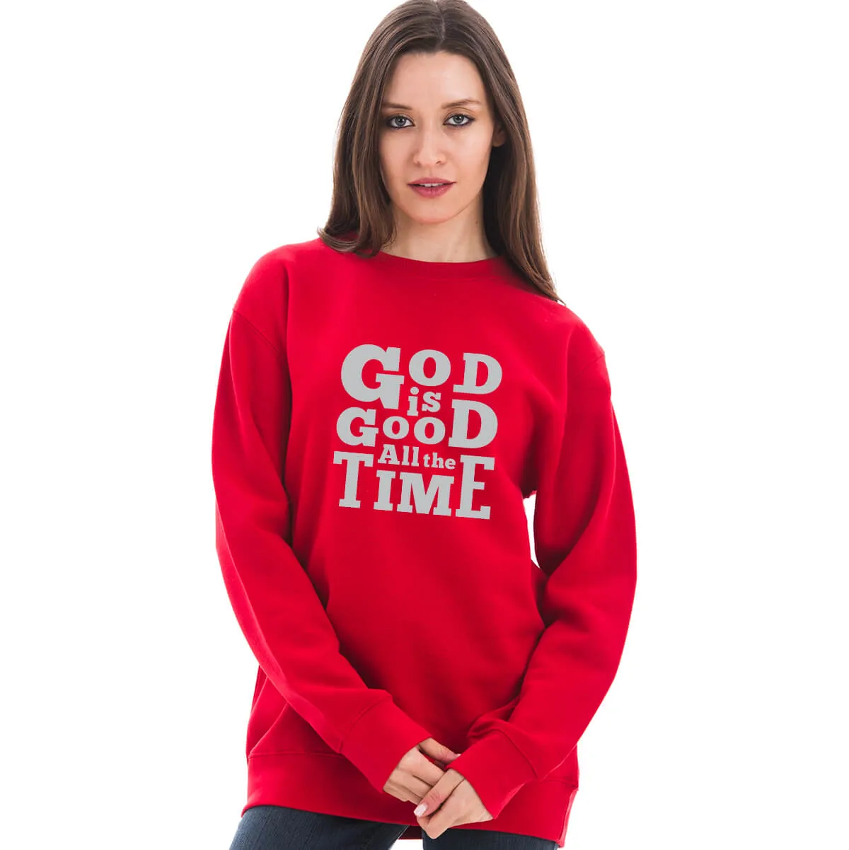 God Is Good All The Time Unisex Crewneck Sweatshirt