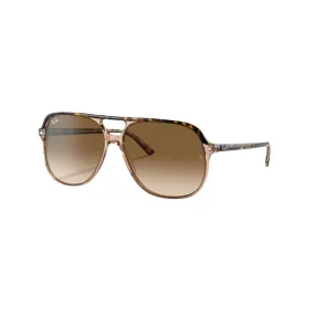 Havana On Transparent Brown Bill Sunglasses