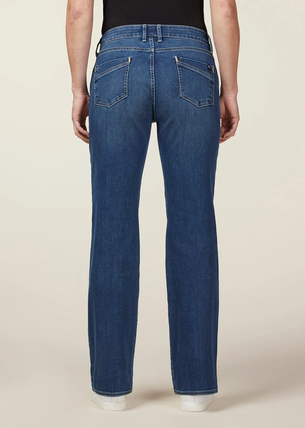 In Motion Button Fly Straight Leg Jean