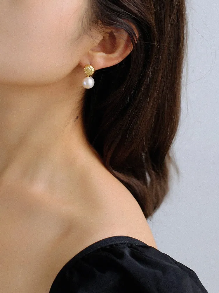 Irregular Lava Baroque Earrings