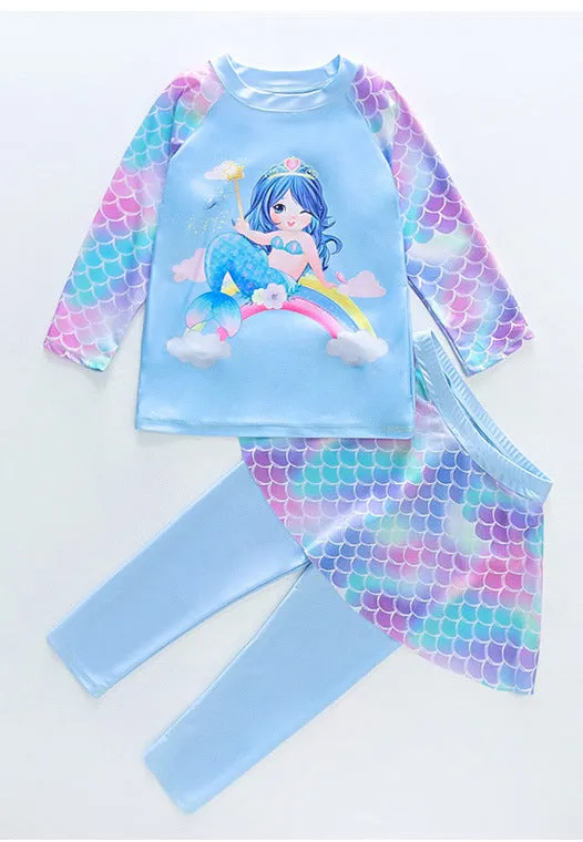 Junior | Mermaid Swim Set (Sky Blue)