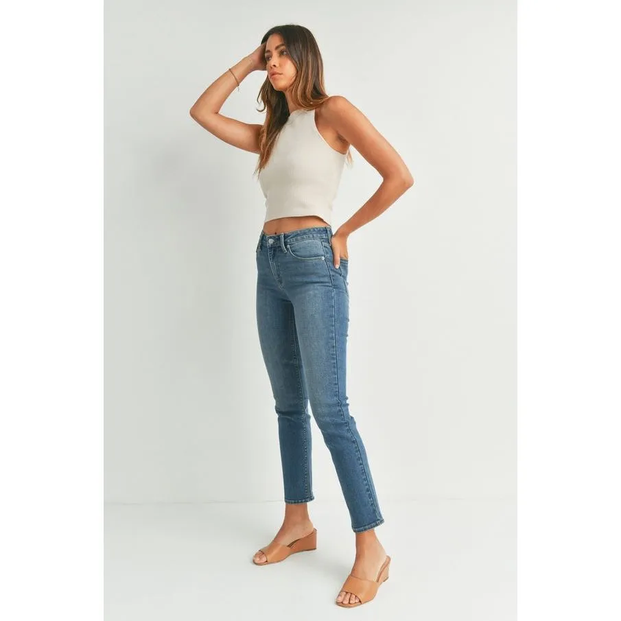 Just USA Mid Rise Slim Straight