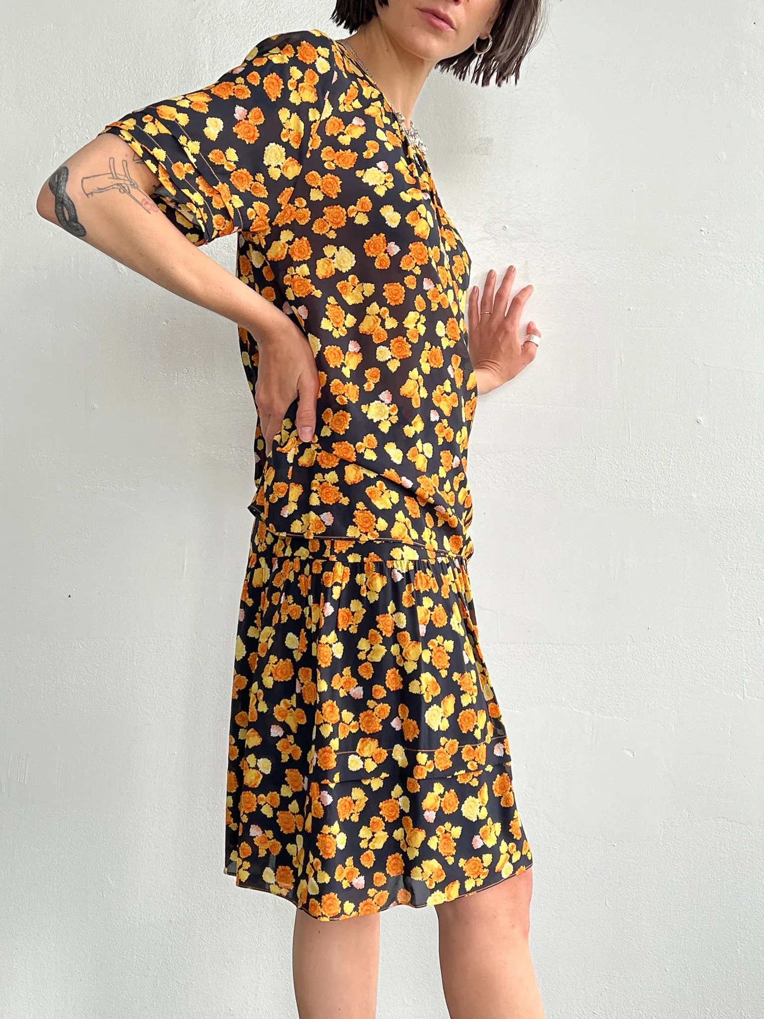 Kenzo Silky Marigold Skirt (M)