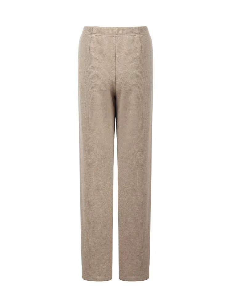 Knit Straight Full Length Pants