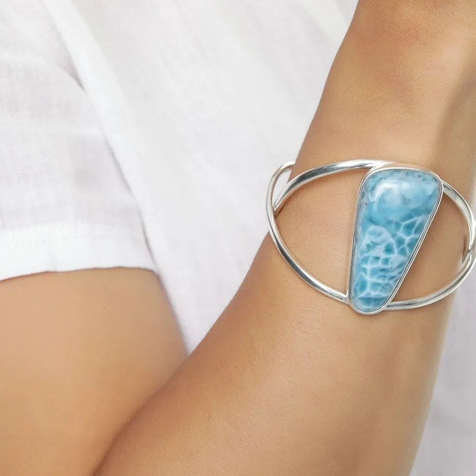 Larimar Cuff Bracelet Mishti