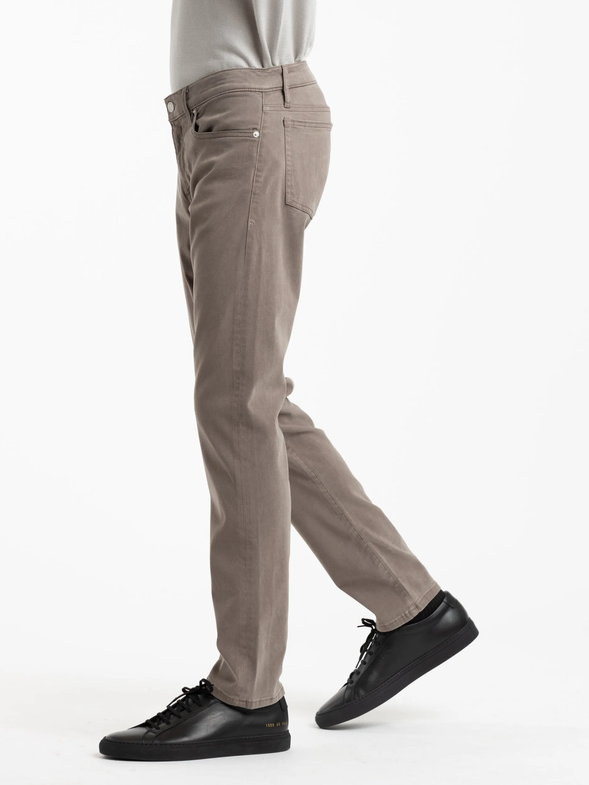 L'Homme Slim Brushed Twill Jeans in Dusty Grey