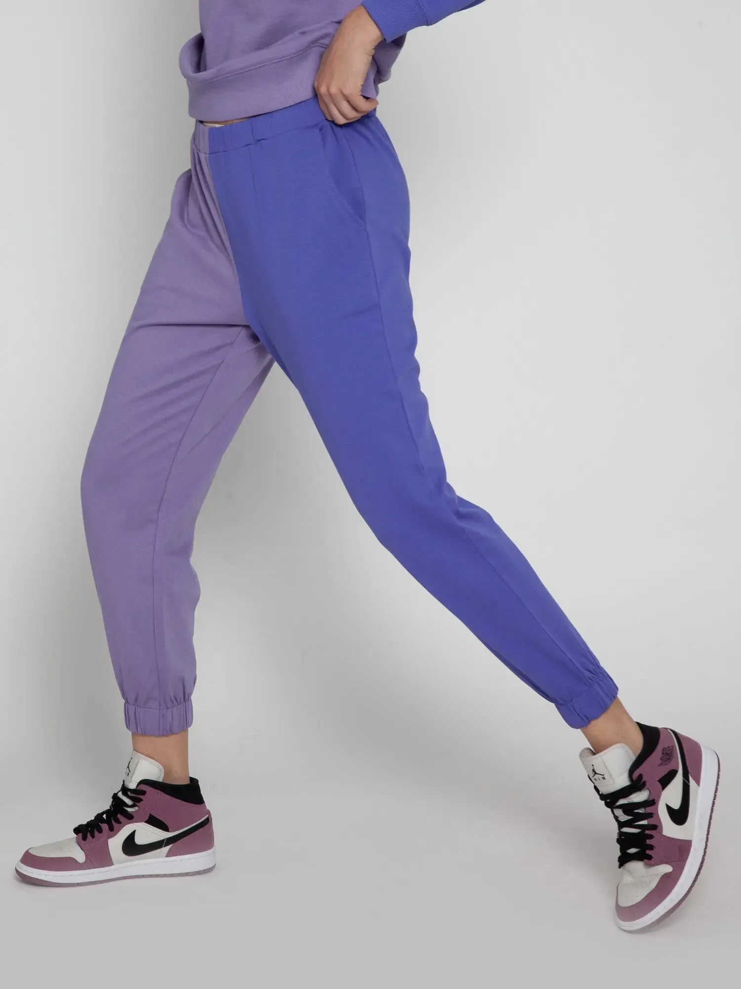 Lilac   Very Peri Split Joggers