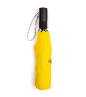 London Undercover Auto Push Button Compact Umbrella: Yellow