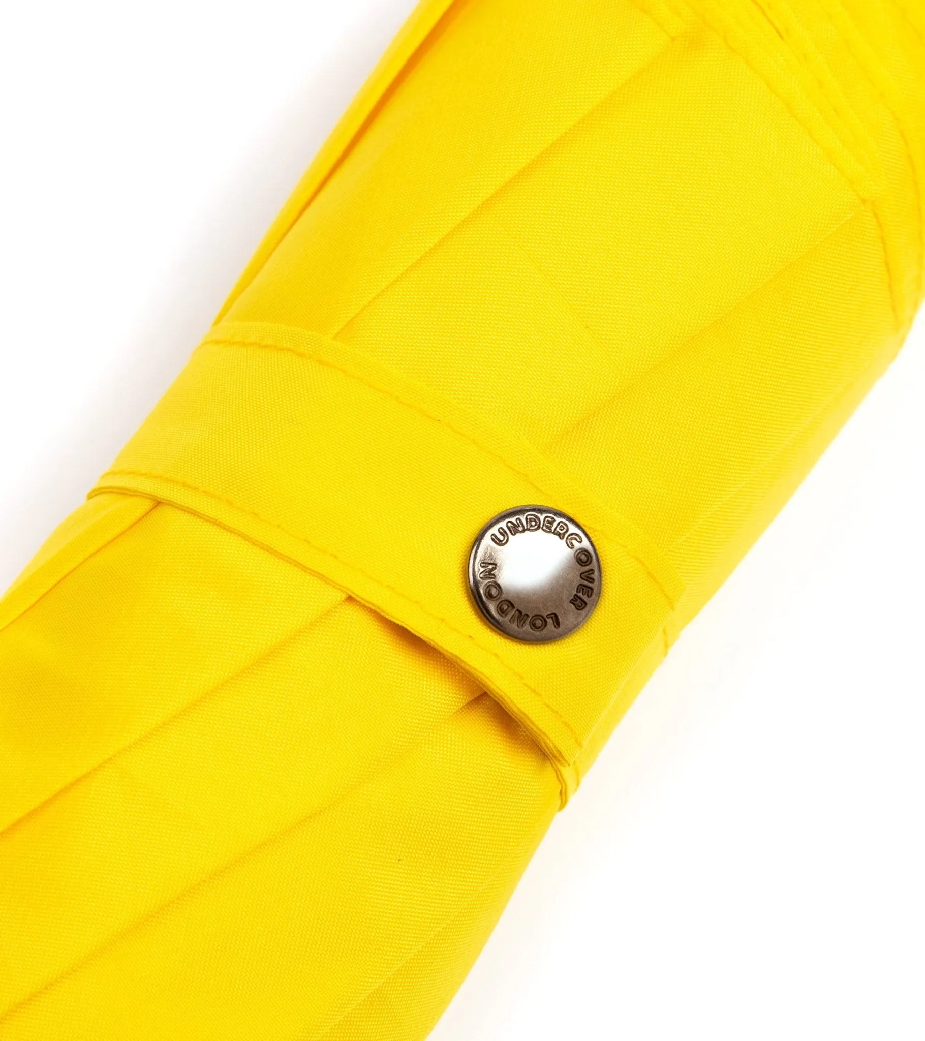 London Undercover Auto Push Button Compact Umbrella: Yellow