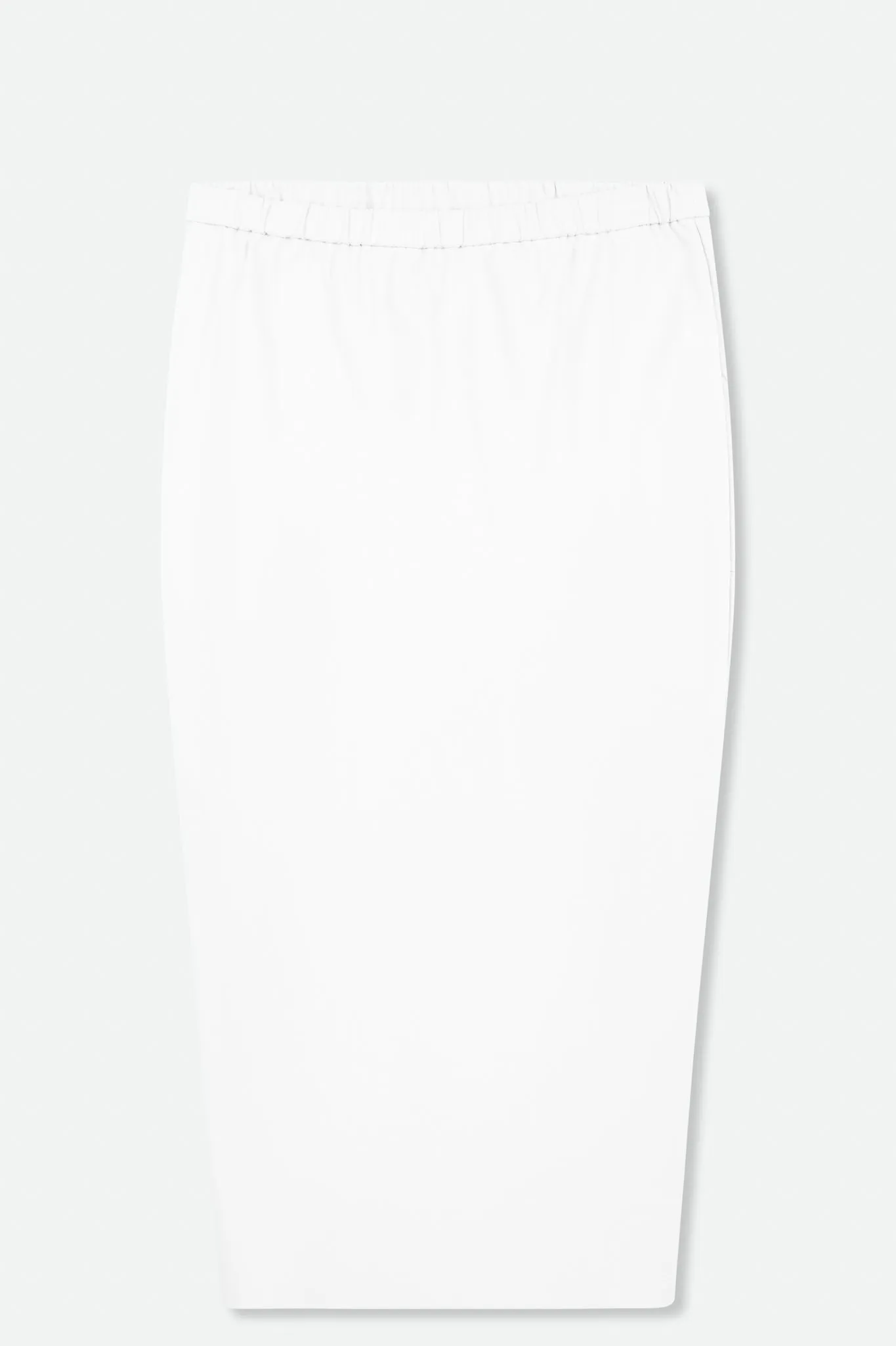 LONG KICK PLEAT SKIRT IN TECHNICAL STRETCH