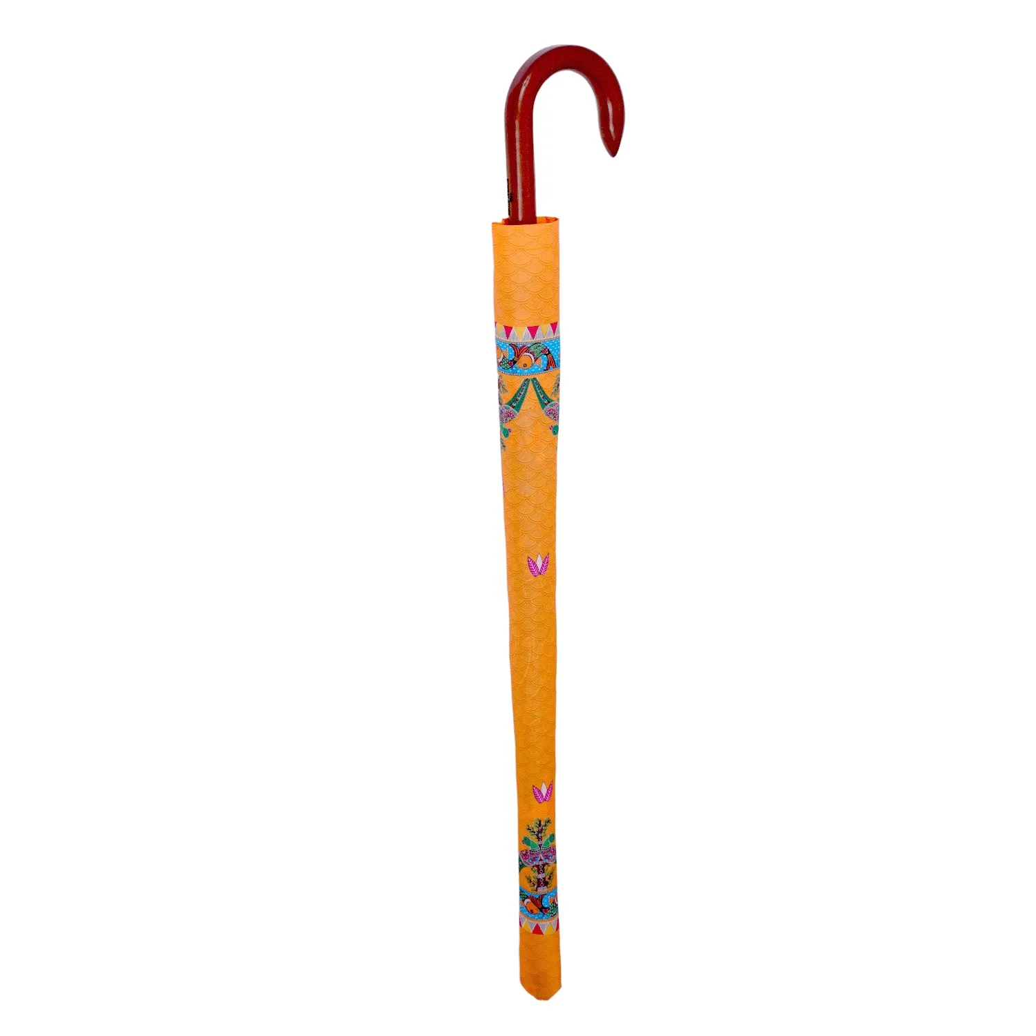 Madhubani Digital Printed Umbrella (Straight)