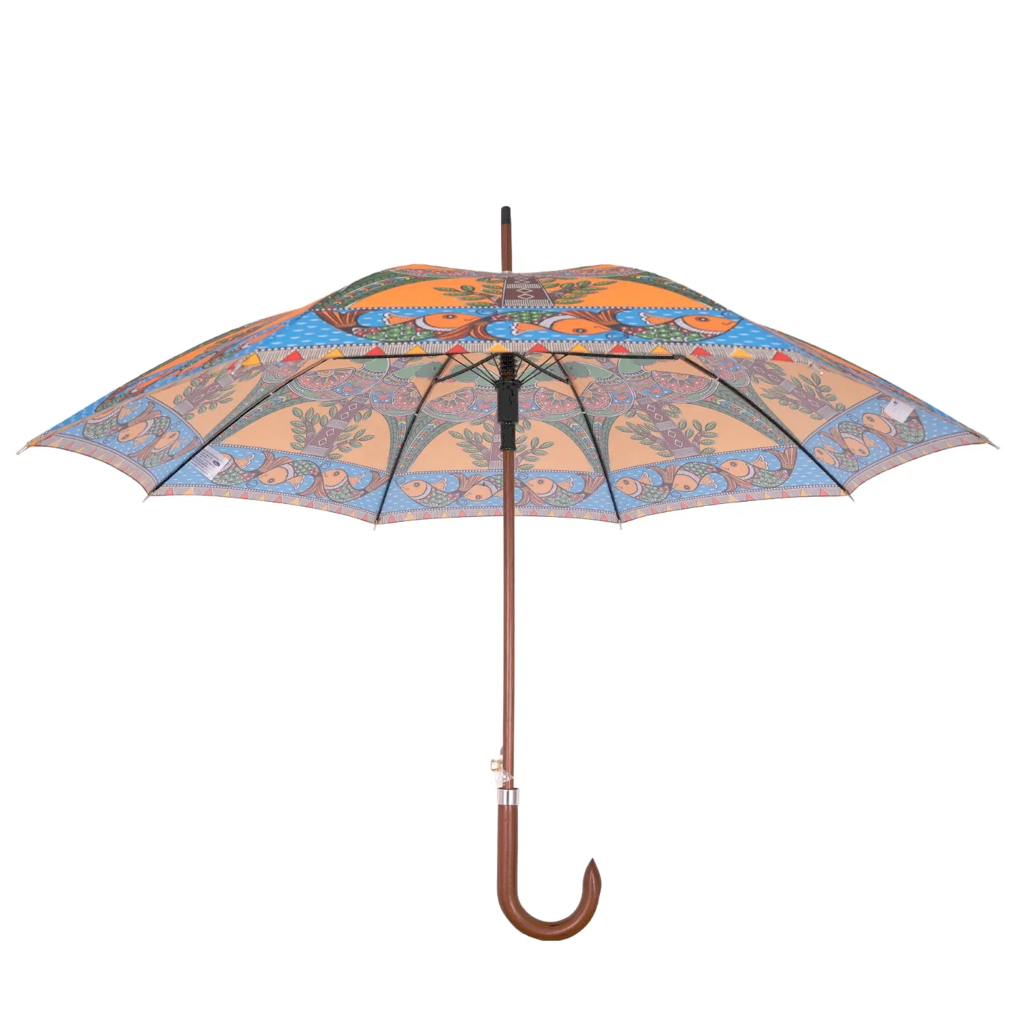 Madhubani Digital Printed Umbrella (Straight)