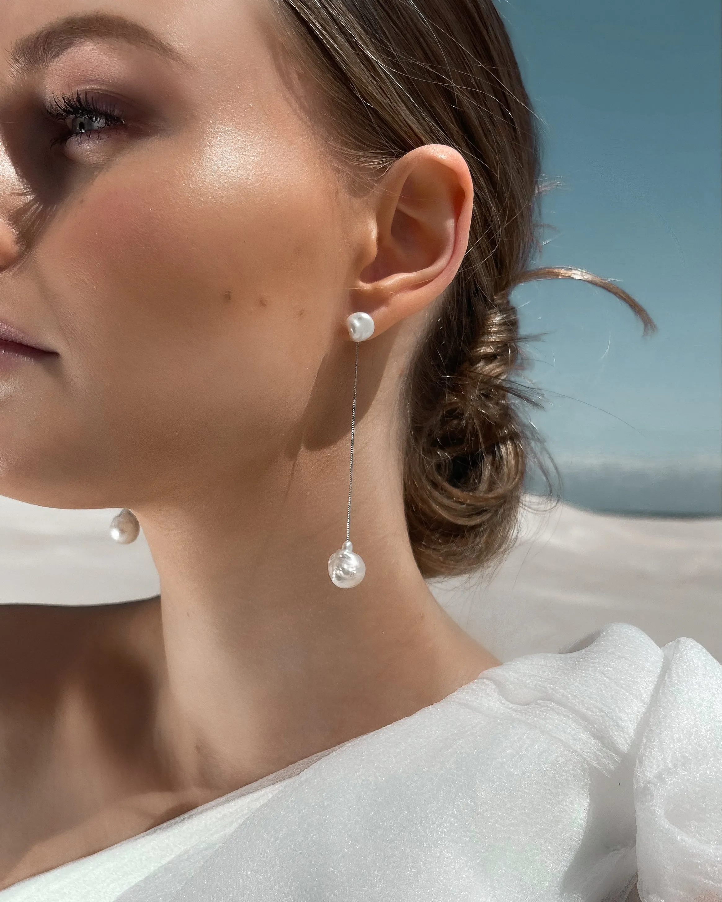 Menaka I Petite Pearl Earrings