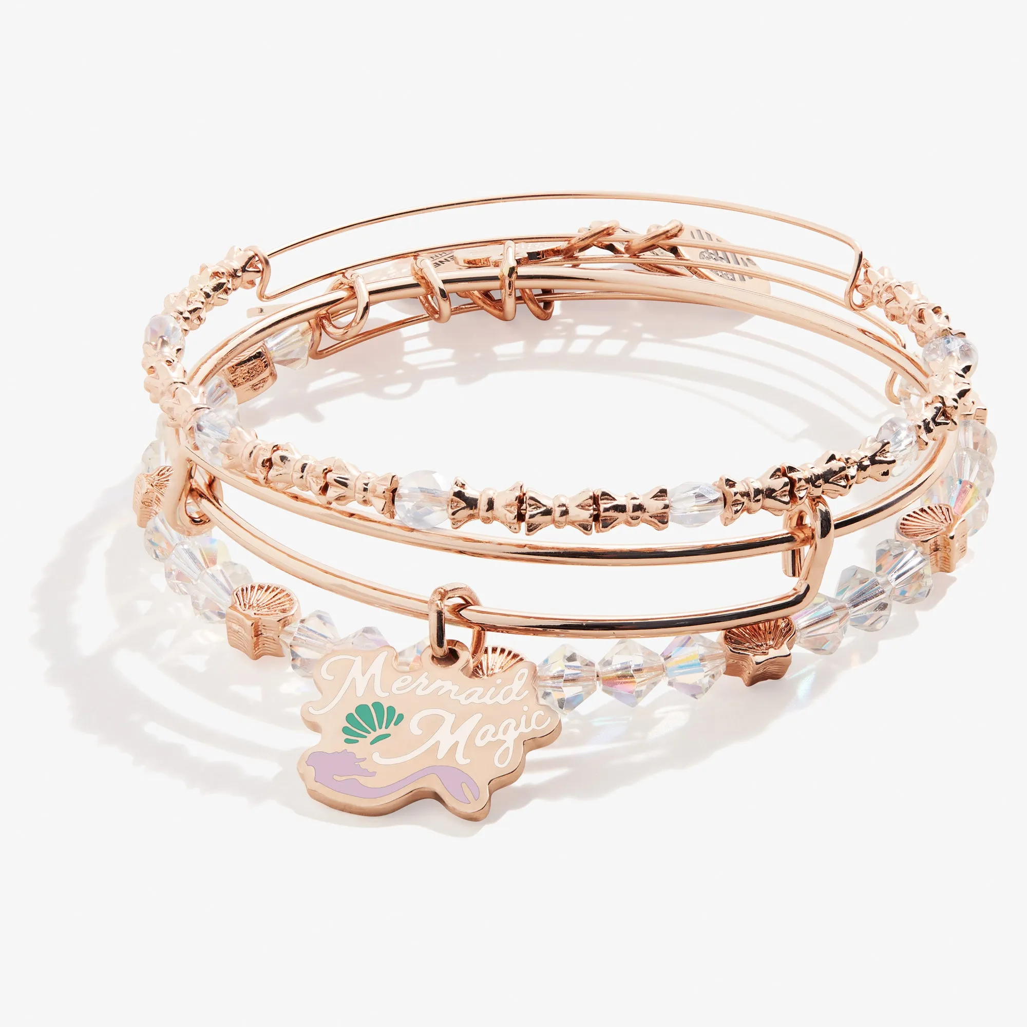 'Mermaid Magic' Charm Bangles, Set of 3