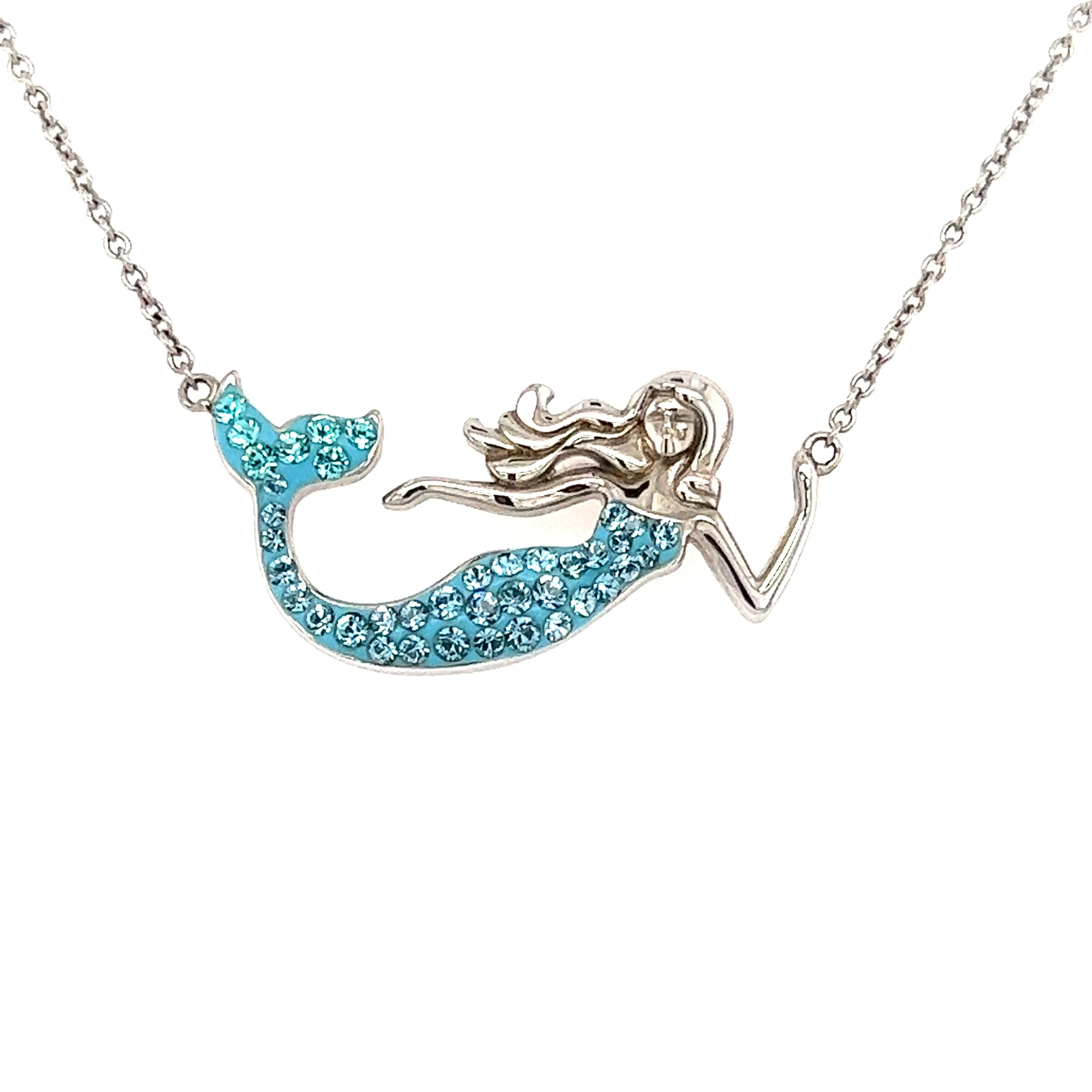 Mermaid Necklace in Sterling Silver