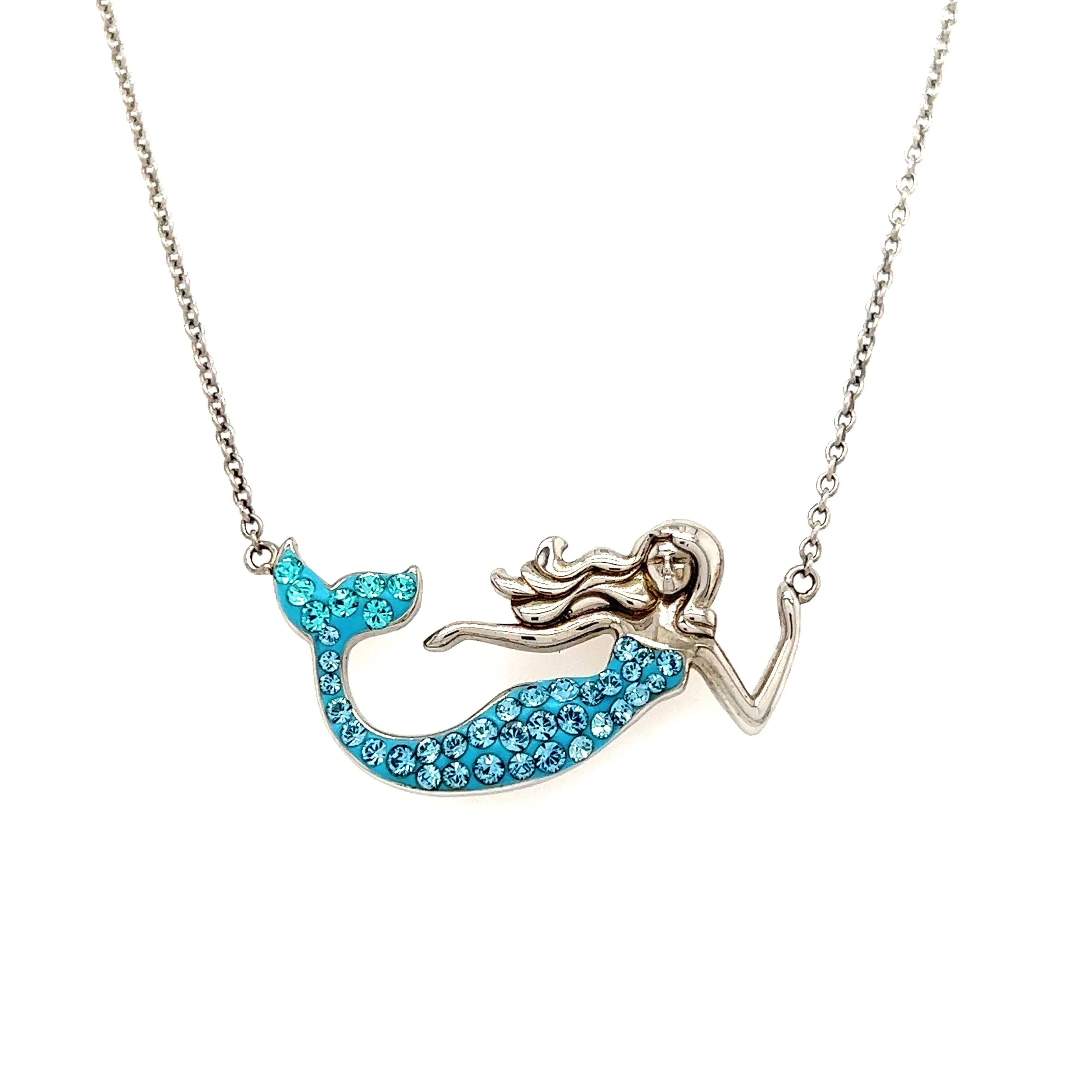 Mermaid Necklace in Sterling Silver