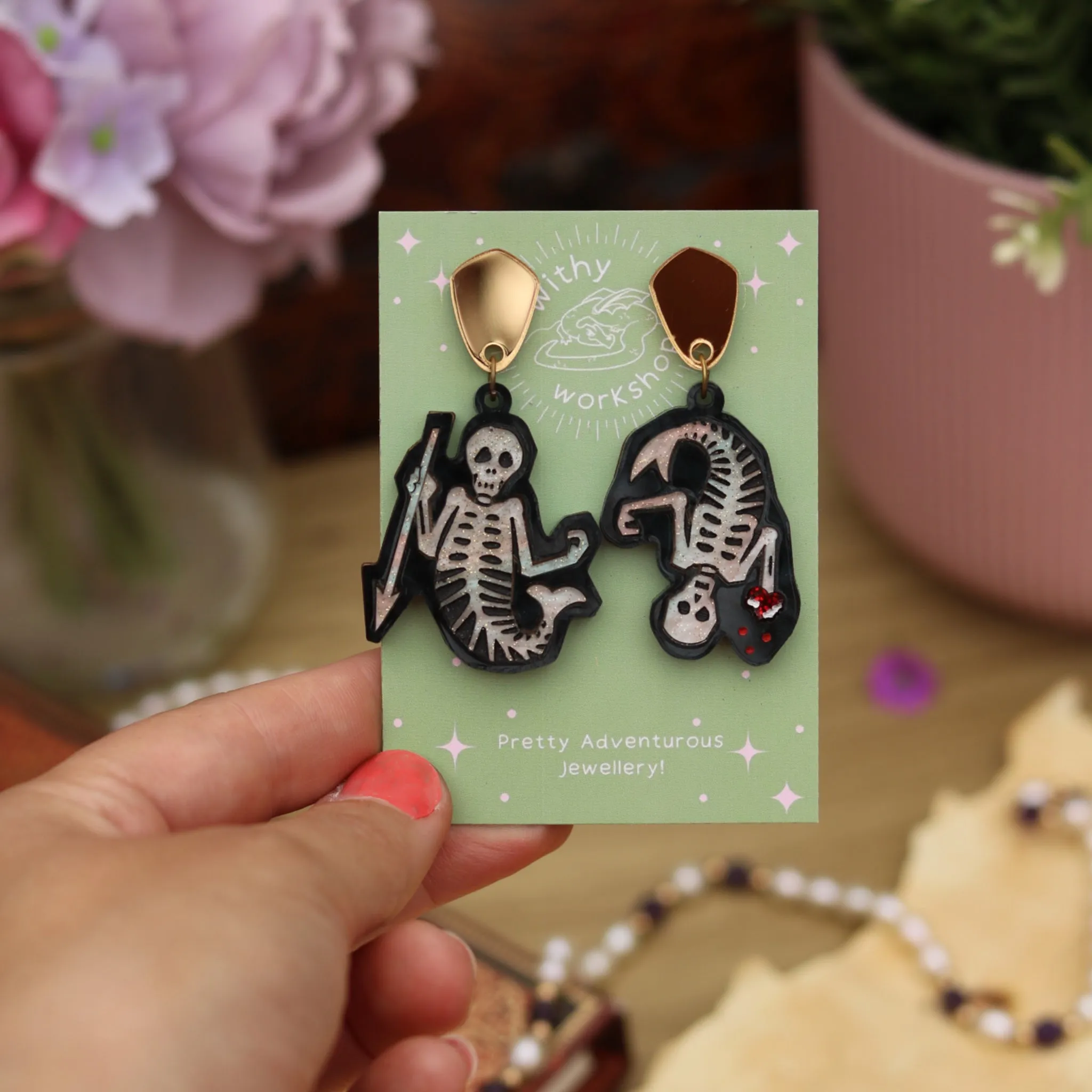 Mermaid Skeletons Earrings