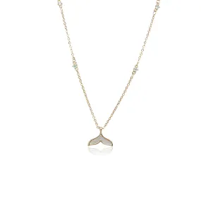 Mermaid Tail Cubic Zirconia Necklace