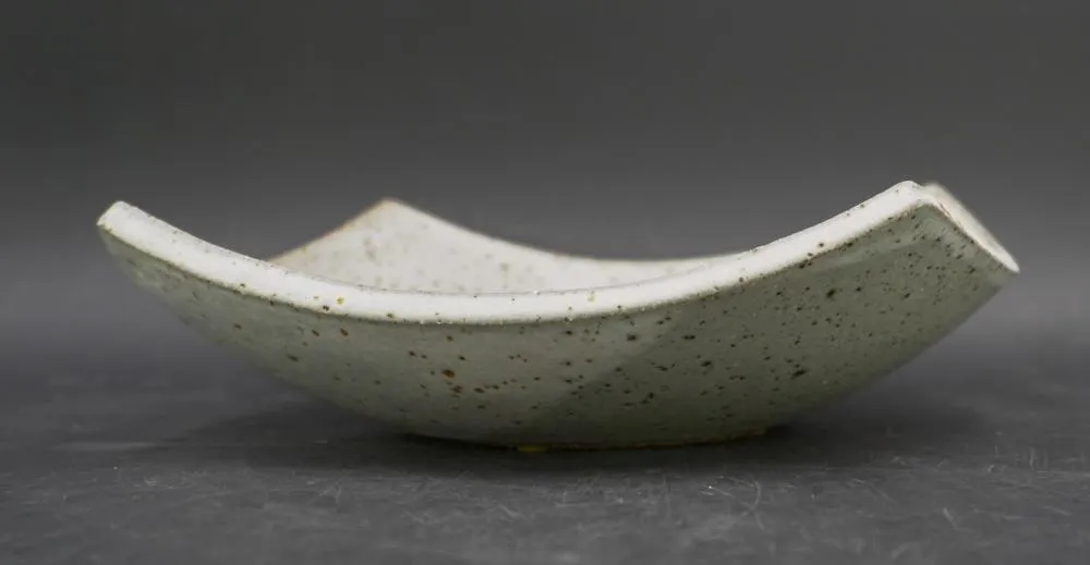 Mid Century Abstract Joel Edwards Shallow Pottery Bowl