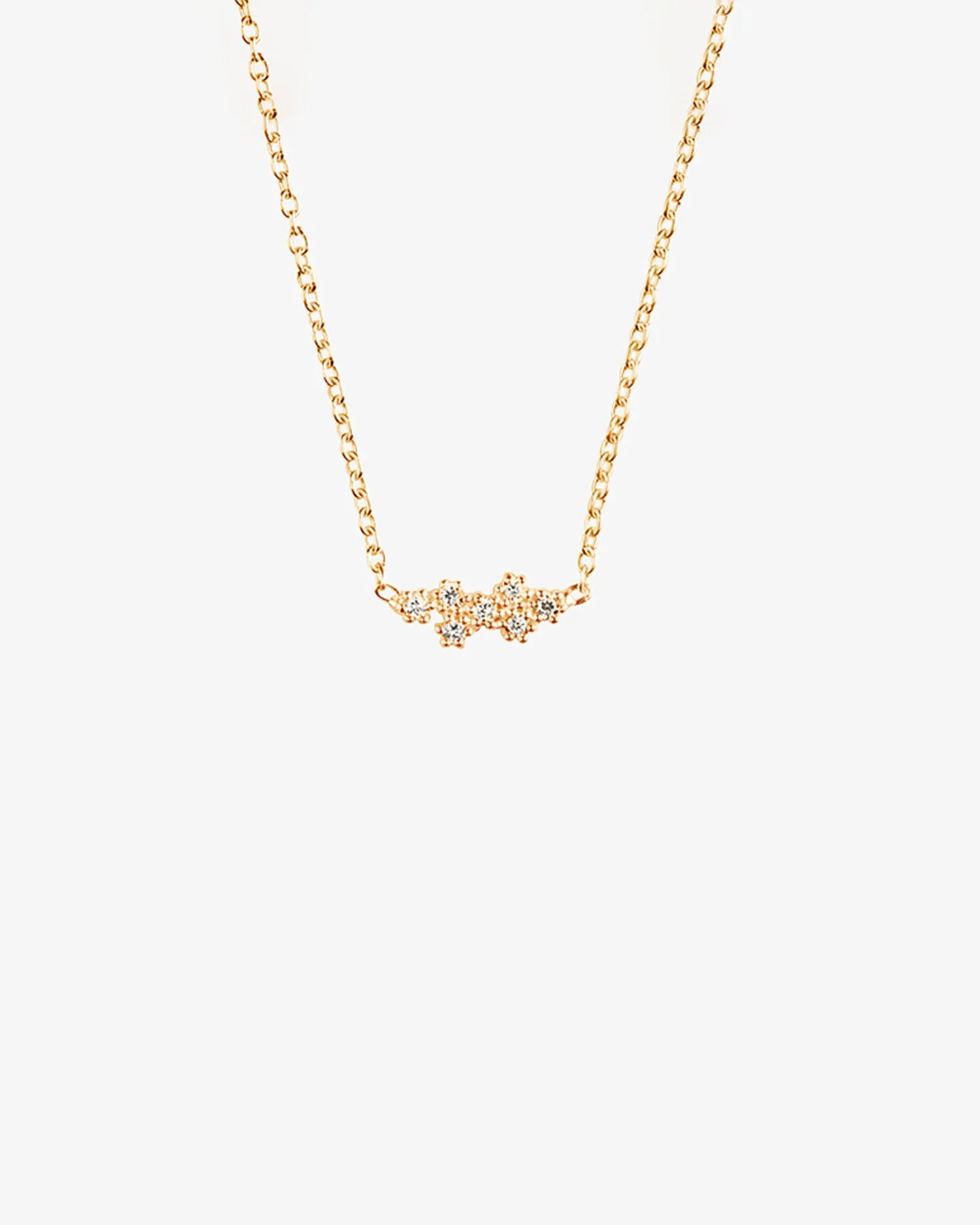 Milky Way drop necklace gold