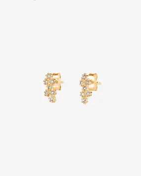 Milky Way drop studs gold