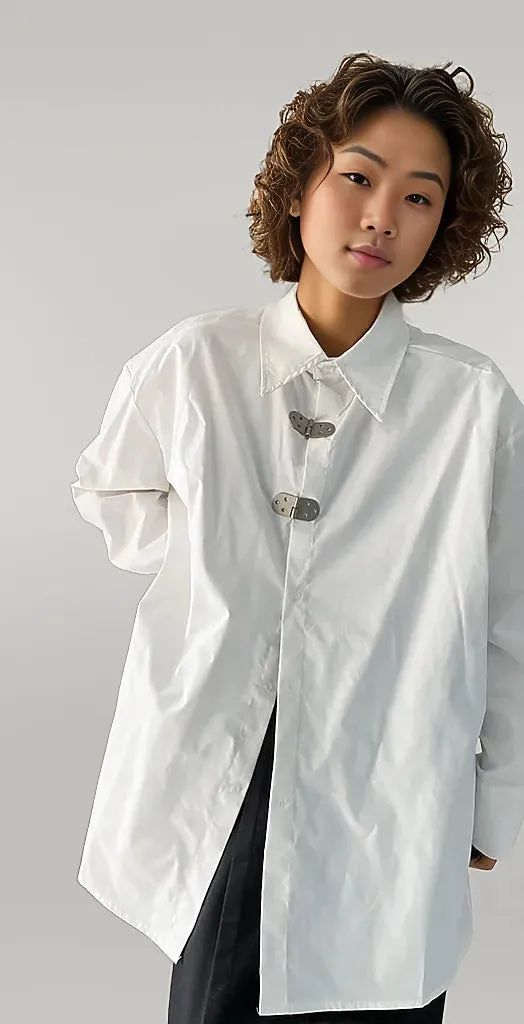 Miss Office Punk Irregular Design Shirt Blouse