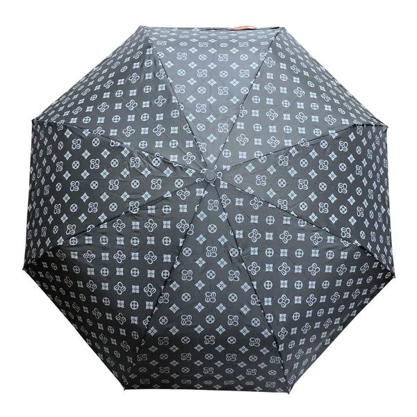 MONOGRAM PRINTED AUTO UMBRELLA