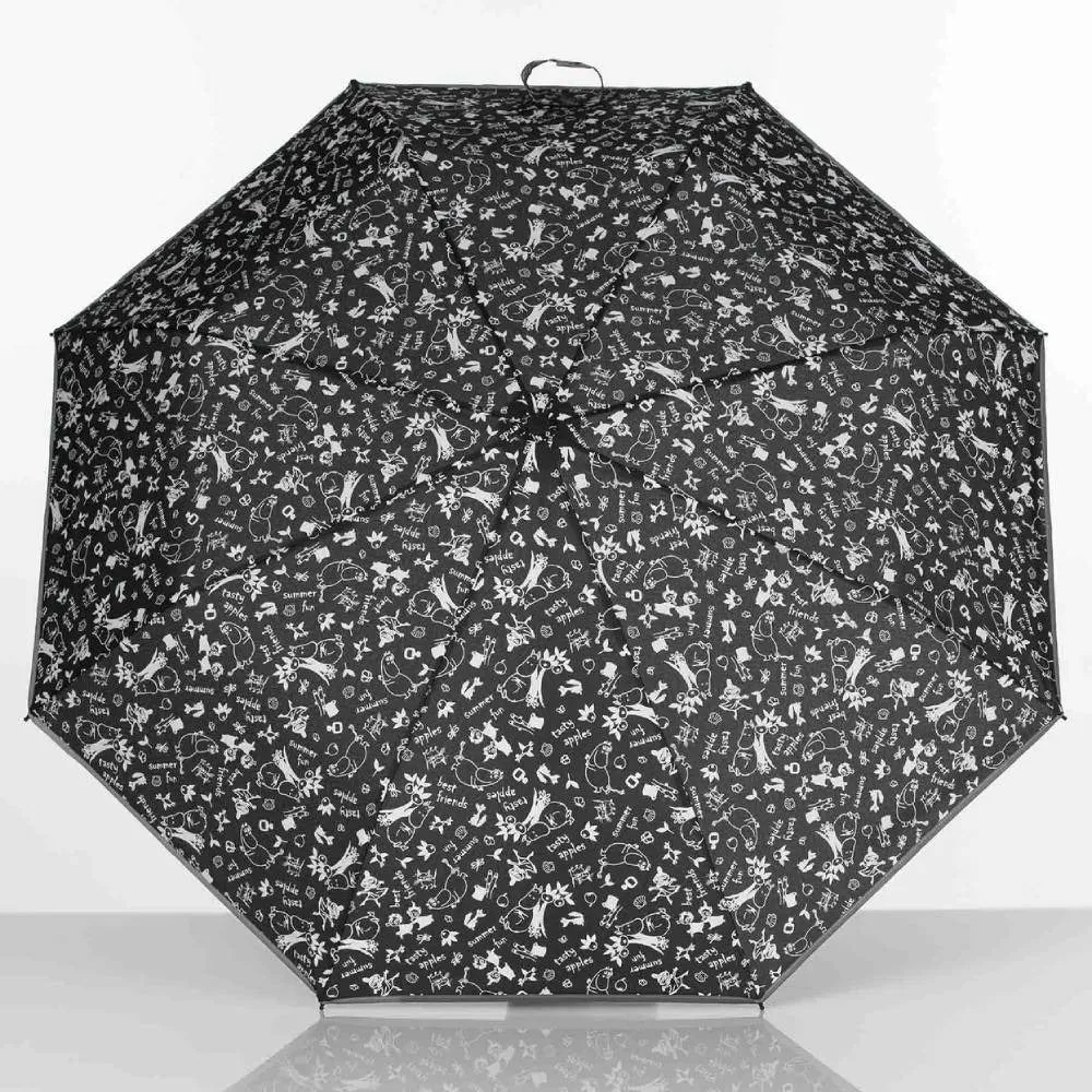 Moomin In The Garden Manual Umbrella Black - Lasessor