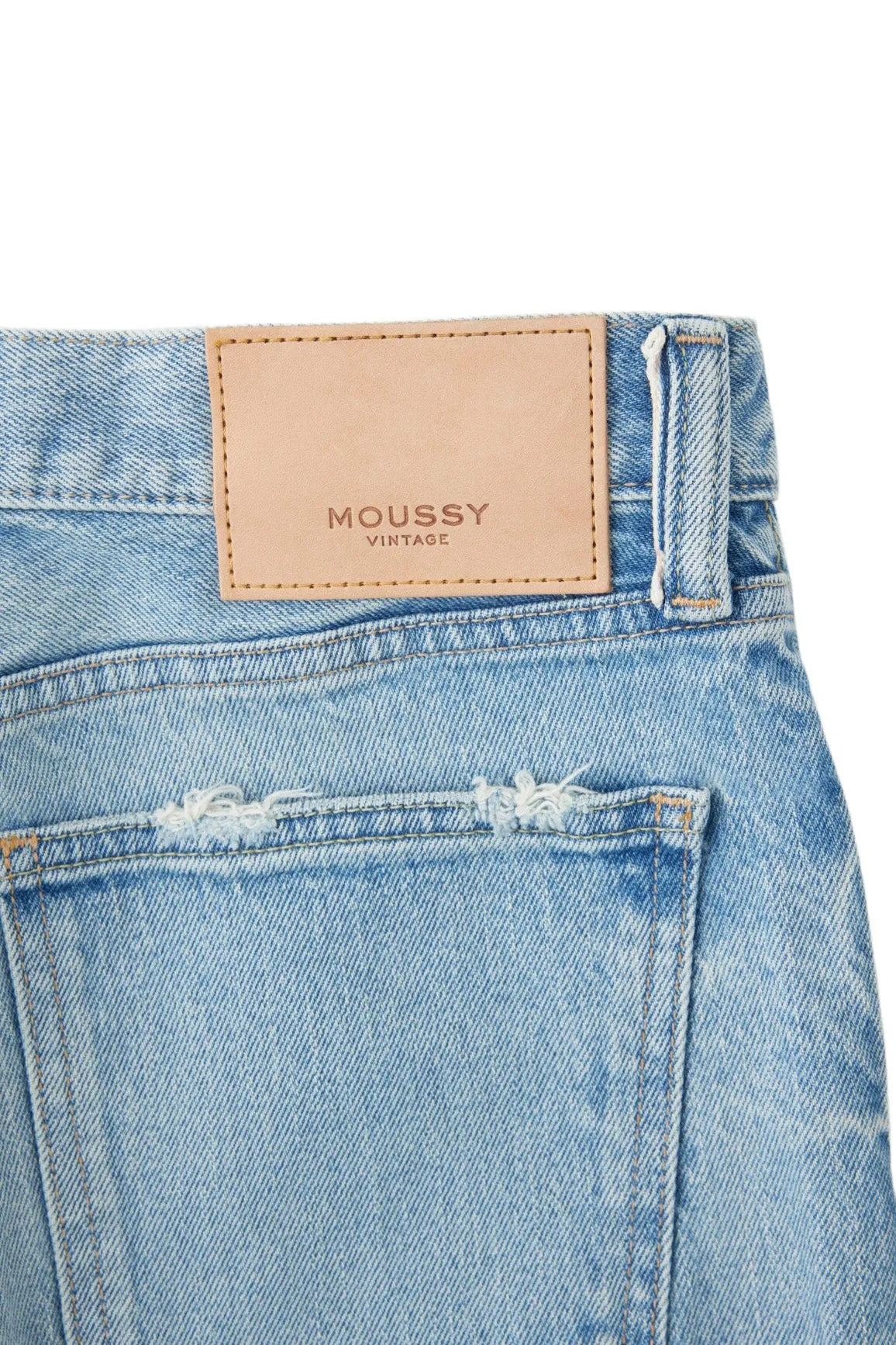 Moussy Denim Montura Tapered Jeans in Light Blue