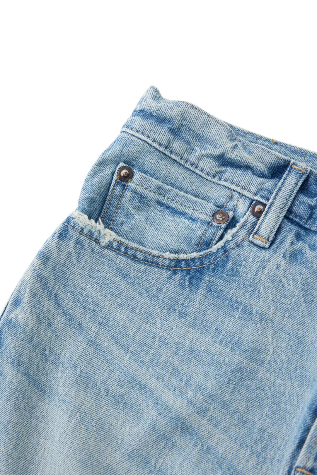 Moussy Denim Montura Tapered Jeans in Light Blue