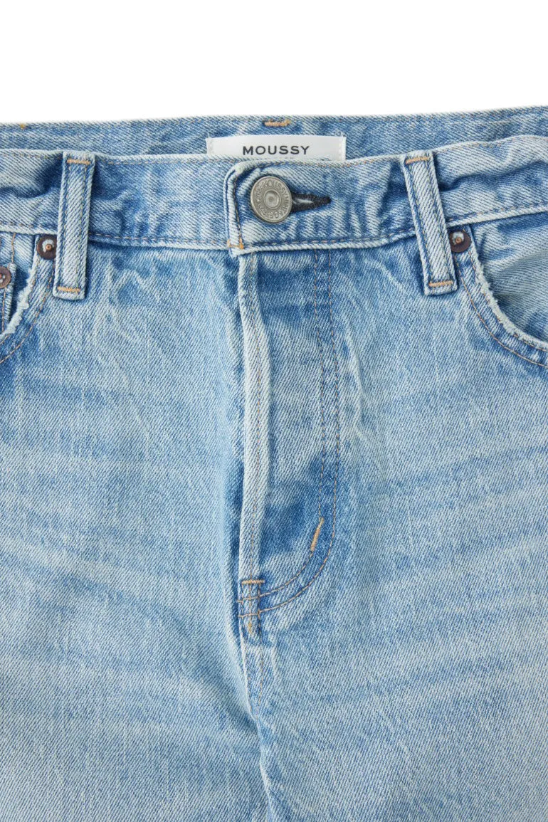 Moussy Denim Montura Tapered Jeans in Light Blue