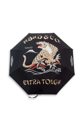 Neighborhood Tiger Print Umbrella 'Black'