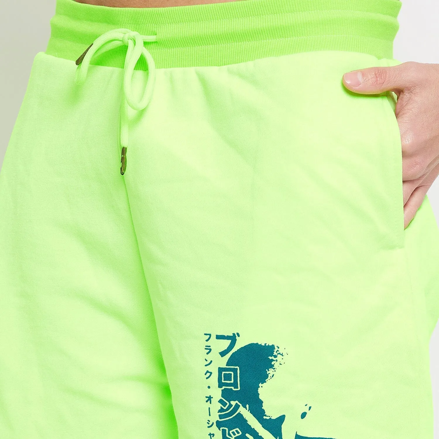 Neon Relaxed Fit Graphic Shorts