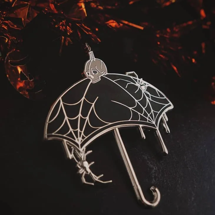 Nevermore Umbrella Enamel Pin