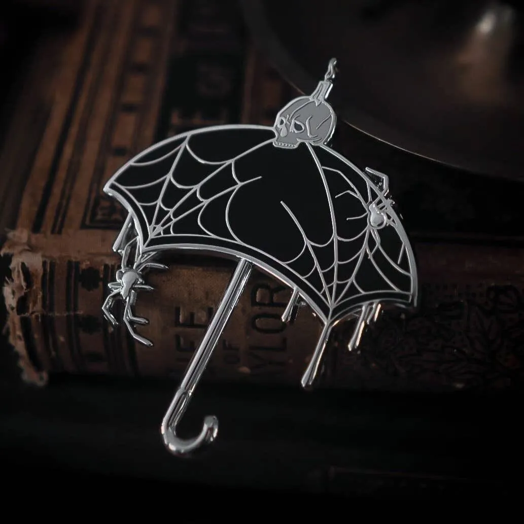 Nevermore Umbrella Enamel Pin