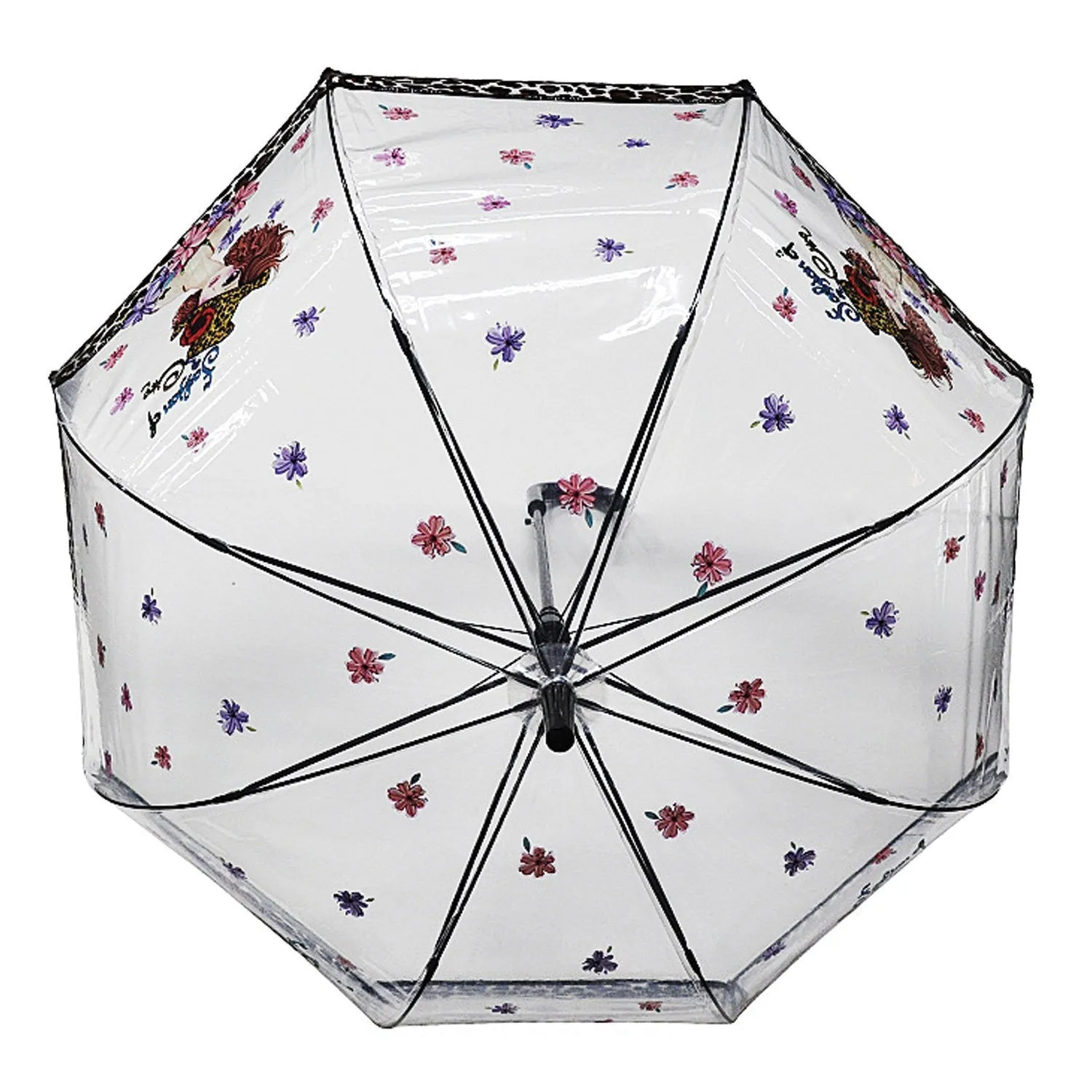 Nicole Lee SUNNY PRINT CLEAR UMBRELLA