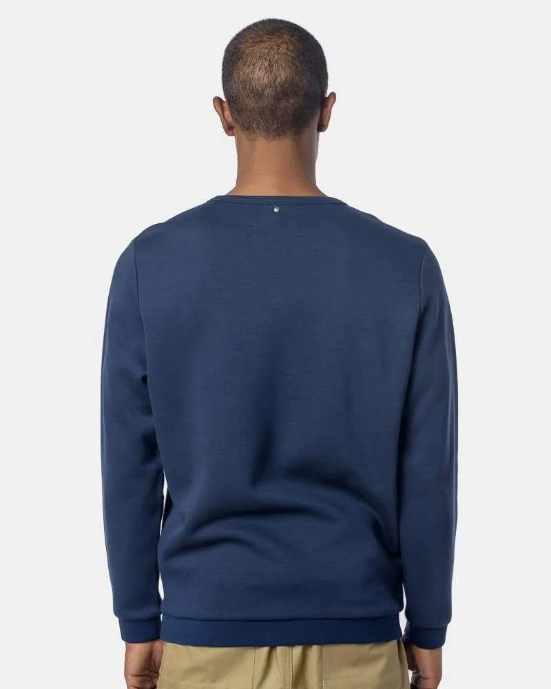 Omega Logo Crewneck in Night Blue