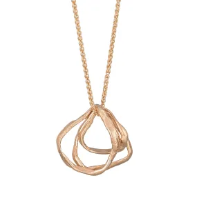 Pebble Circles Pendant 9ct Rose Gold