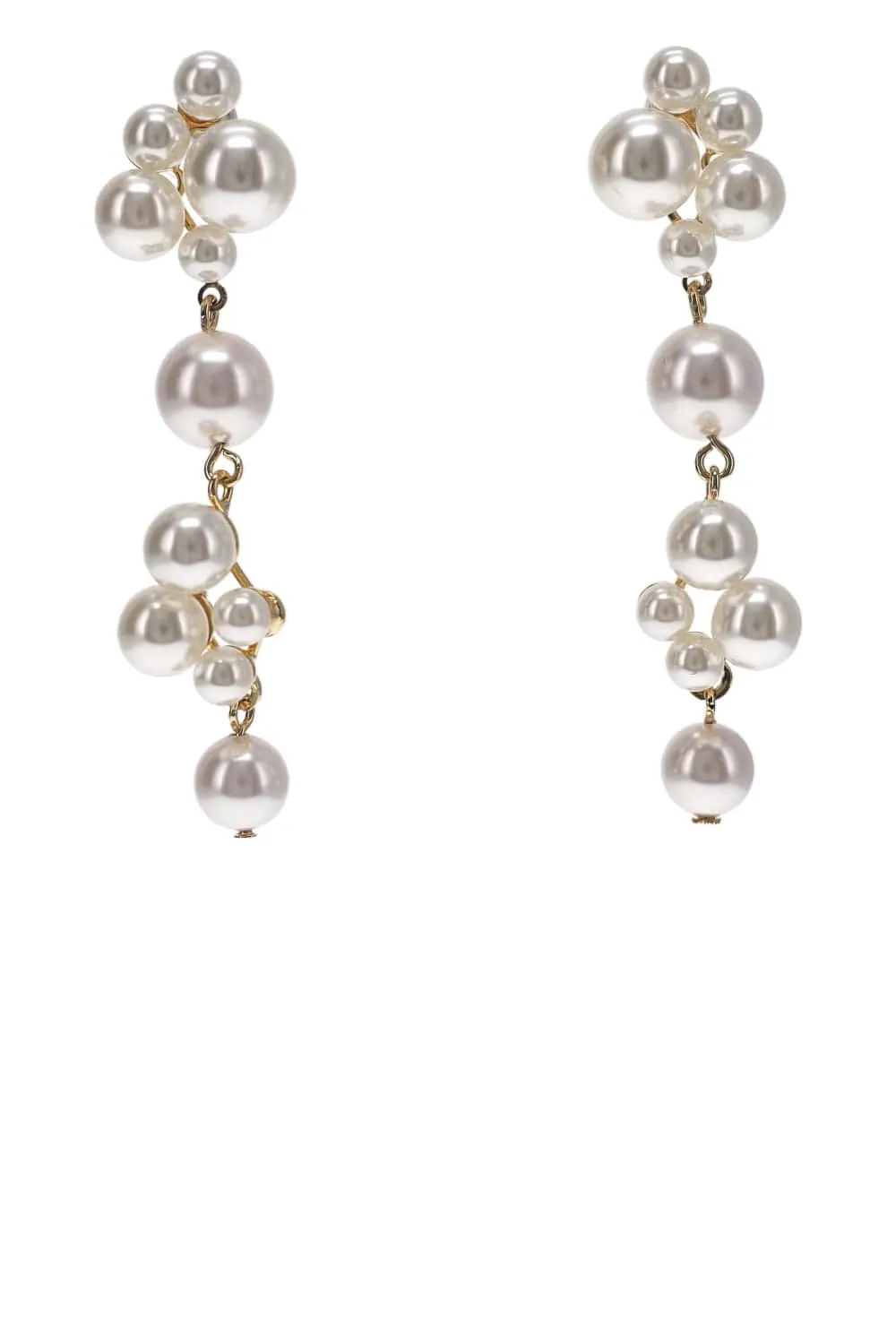 Pernilla Pearl Cluster Drop Earrings