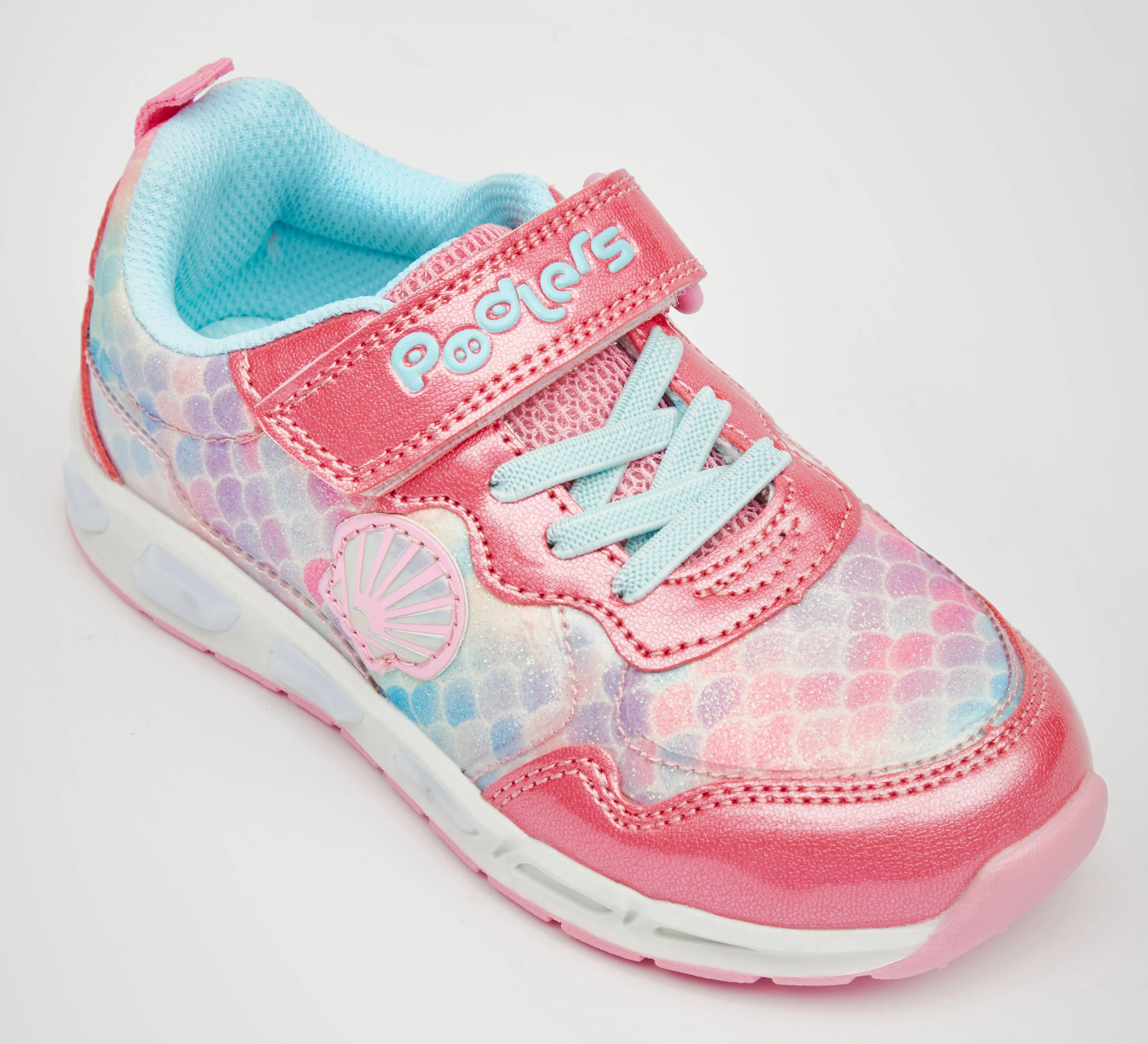 Podlers Mermaid Lights Trainer Aqua/Pink