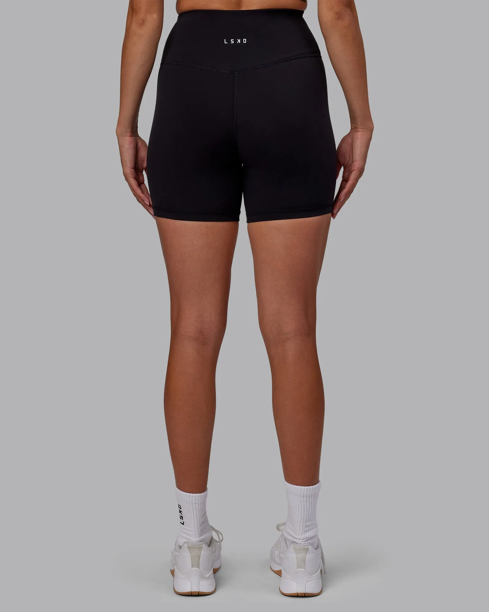 RXD High Waist Mid-Length Shorts - Black